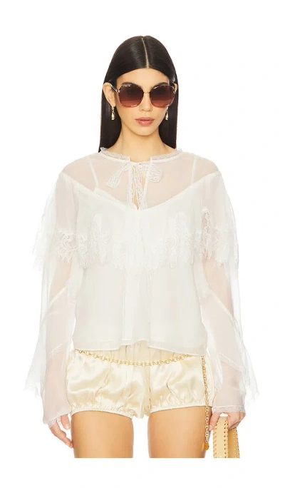 LOVESHACKFANCY AFTON BLOUSE