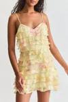 Loveshackfancy Agrace Mini Dress In Yellow