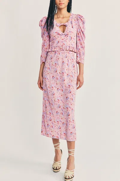 Loveshackfancy Aimee Skirt Pink Dust Storm