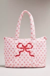 Loveshackfancy Aja Patterned Tote Bag In Pink