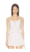 Loveshackfancy Aleni Top In White