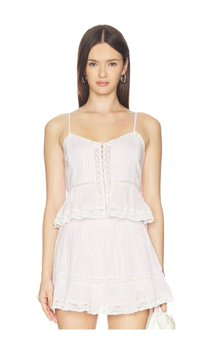 Loveshackfancy Aleni Top In White