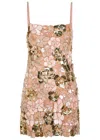 Loveshackfancy Aleria Floral Sequin-embellished Tulle Mini Dress In Multi