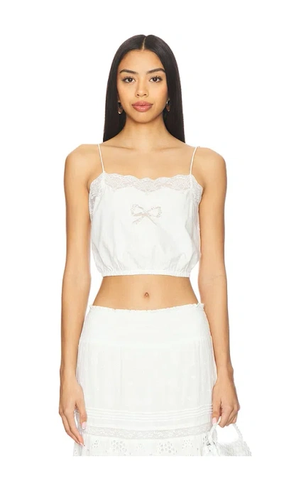 Loveshackfancy Aliaya Top In Optic White