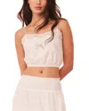 Loveshackfancy Aliaya Top In White