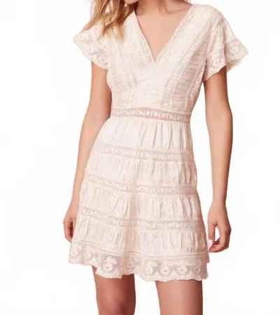 Loveshackfancy Alik Lace Mini Dress In White