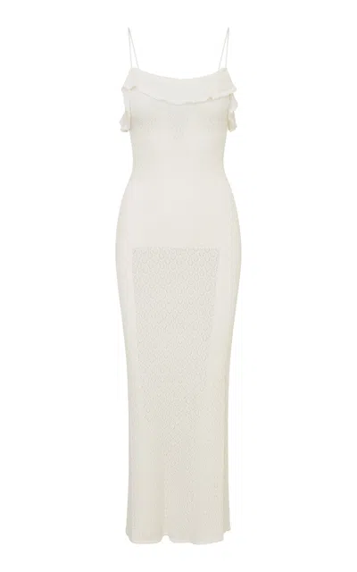 Loveshackfancy Alivia Maxi Dress In White