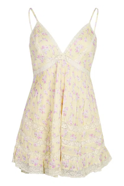 Loveshackfancy Alonna Dress Lemon Spritz In Yellow
