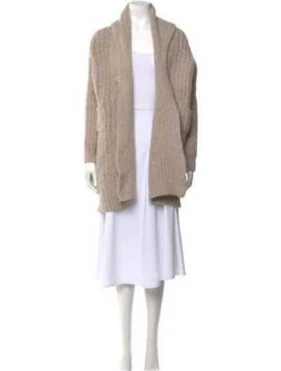 Pre-owned Loveshackfancy Alpaca Cowl Neck Sweater In Neutral