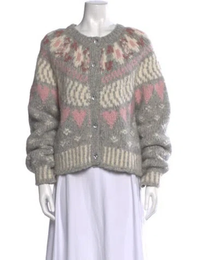 Pre-owned Loveshackfancy Alpaca Midi Length Dress In Multi