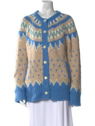 Pre-owned Loveshackfancy Alpaca Printed Sweater