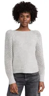 Loveshackfancy Alpaca Rosie Pullover Grey In Grey