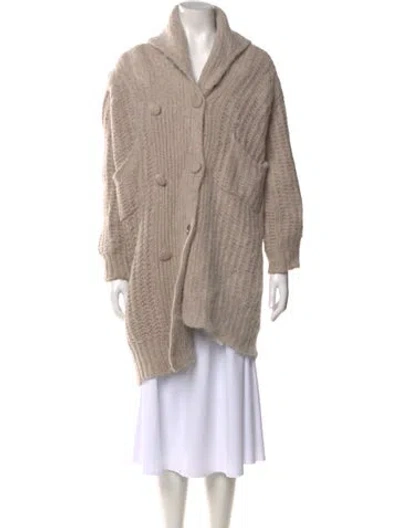 Pre-owned Loveshackfancy Alpaca Sweater In Neutral
