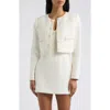 Loveshackfancy Alphie Cropped Jacket In Multi