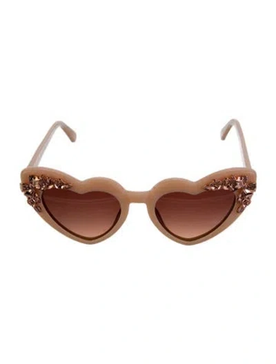 Pre-owned Loveshackfancy Amalia Cat-eye Sunglasses In Pink