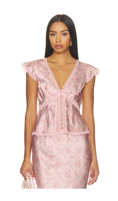 Loveshackfancy Amara  탑 In Pink