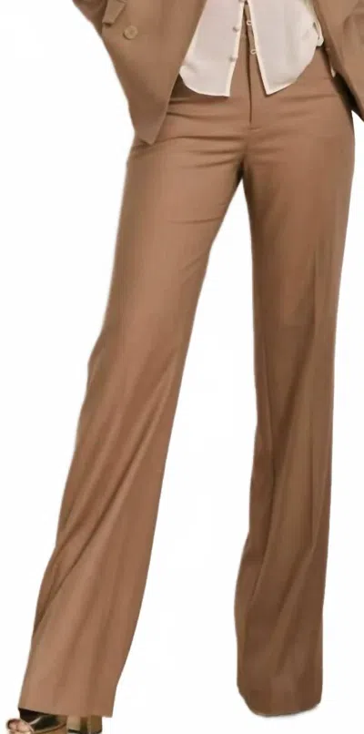 Loveshackfancy Amberelle Trousers In Camel In Brown