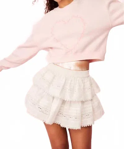 Loveshackfancy Aneria Pullover In Pucker Up Pink