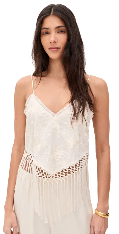 Loveshackfancy Annemarie Top Ivory In White