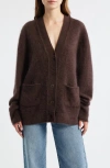 Loveshackfancy Applene Cashmere Cardigan In Brown