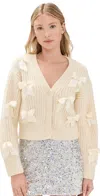 Loveshackfancy Ashtan Cardigan Snow In Snow