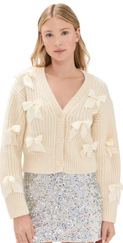 Loveshackfancy Ashtan Cardigan Snow