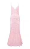 Loveshackfancy Astra Paneled Lace Maxi Dress In Pink
