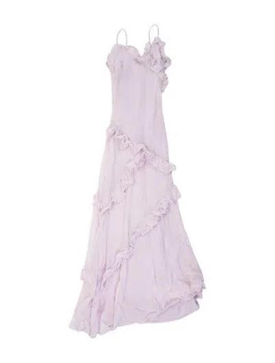 Pre-owned Loveshackfancy Asymmetrical Long Dress In Pink