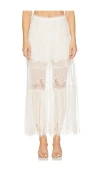 Loveshackfancy Aureline Skirt In White