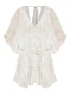 Loveshackfancy Avaline Ruffled Floral-print Dress In Neutral