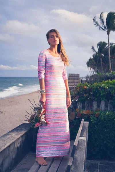 Loveshackfancy Avalyn Dress Pitaya Stripe