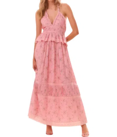 donna karan women's halter-neck sleeveless midi dress Donna Karan Women's Sleeveless Print Midi Halter Dress in Nightfall Multi