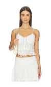 Loveshackfancy Avra Top In White