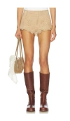 Loveshackfancy Azalure Short In Brown