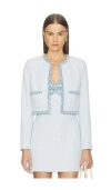 Loveshackfancy Azula Jacket In Blue
