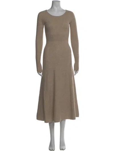 Pre-owned Loveshackfancy Baby Alpaca Long Dress W/ Tags In Neutral