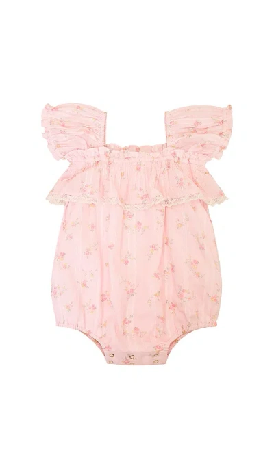 Loveshackfancy Baby Carlita Pinafore In Animal Print
