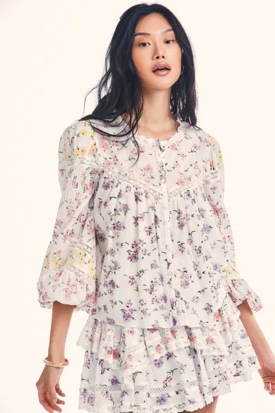 Loveshackfancy Badyn Blouse Fruit Bliss