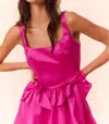Loveshackfancy Bayer Mini Dress In Fuchsia In Pink