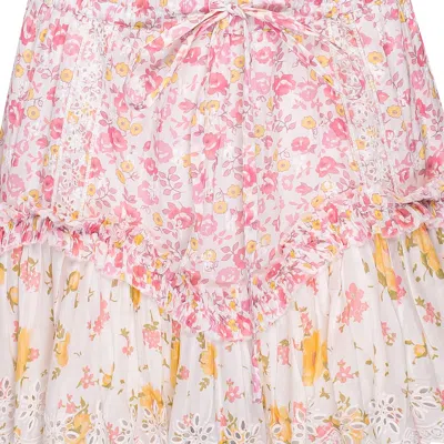 Loveshackfancy Becka Skirt Lemonade Stand In Pink