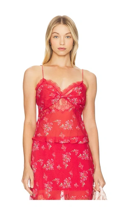 Loveshackfancy Belfast Top In Urban Crimson