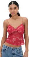 Loveshackfancy Belfast Top Urban Crimson In Red