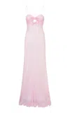Loveshackfancy Bellby Ribbon Gown In Light Pink