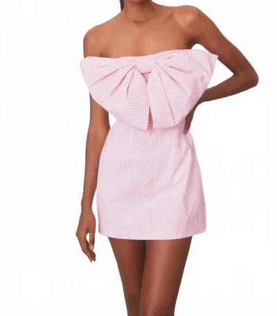 Loveshackfancy Bellica Gingham Mini Dress In Sunkissed Rose In Pink