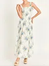 Loveshackfancy Bello Maxi Dress In Periwinkle Aqua