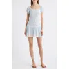 Loveshackfancy Jayce Shirred Broderie Anglaise Mini Dress In White
