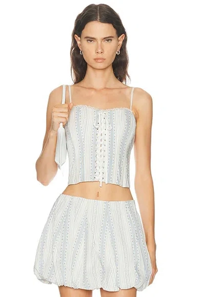 LOVESHACKFANCY BENSEN BUSTIER TOP