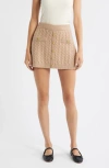 Loveshackfancy Berritt Cashmere & Wool Miniskirt In Multi
