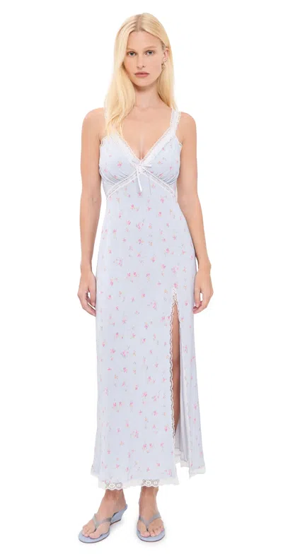 Loveshackfancy Beverly Dress Periwinkle Moon In Blue