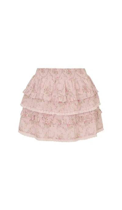 Loveshackfancy Billie 스커트 In Pink